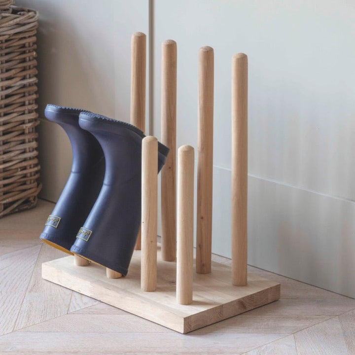 Hambledon Wooden Welly Boot Stand - Small1 - Duck Barn Interiors