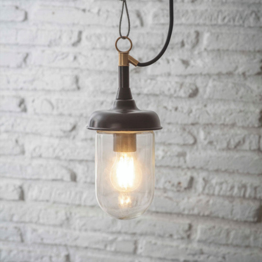 Harbour Outdoor Pendant Light - Carbon - Duck Barn Interiors