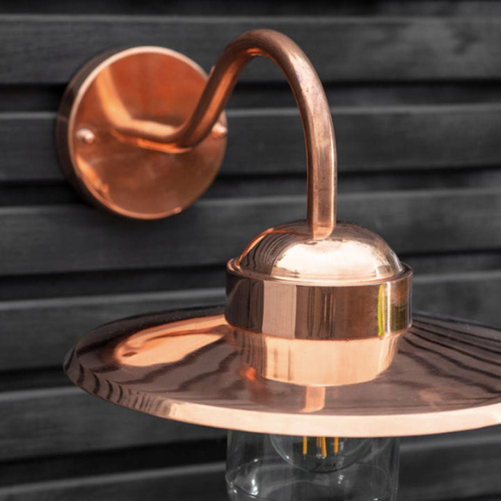 Howick Outdoor Wall Light - Raw Copper2 - Duck Barn Interiors