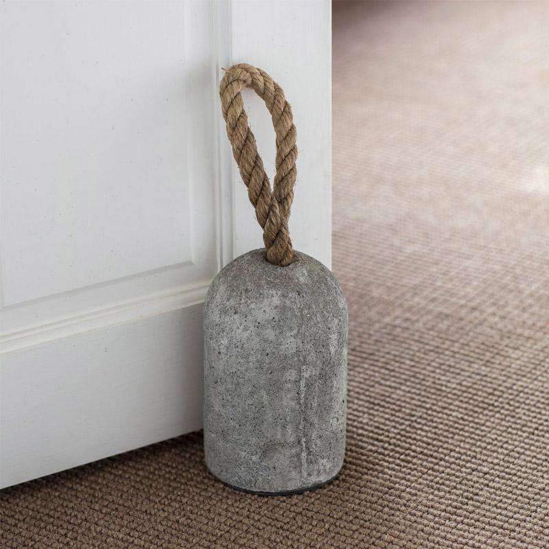 Industrial Cement and Rope Doorstop1 - Duck Barn Interiors