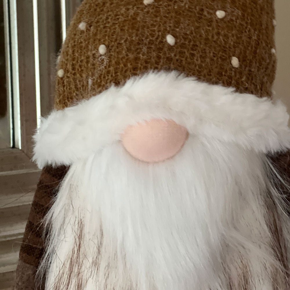 Ivar Santa Gnome Gonk - Brown Hat3 - Duck Barn Interiors