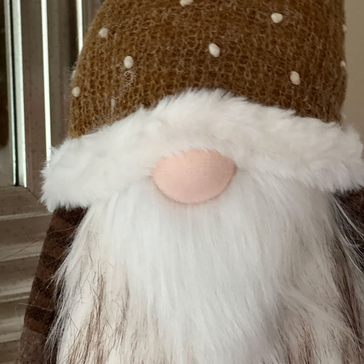 Ivar Santa Gnome Gonk - Brown Hat3 - Duck Barn Interiors