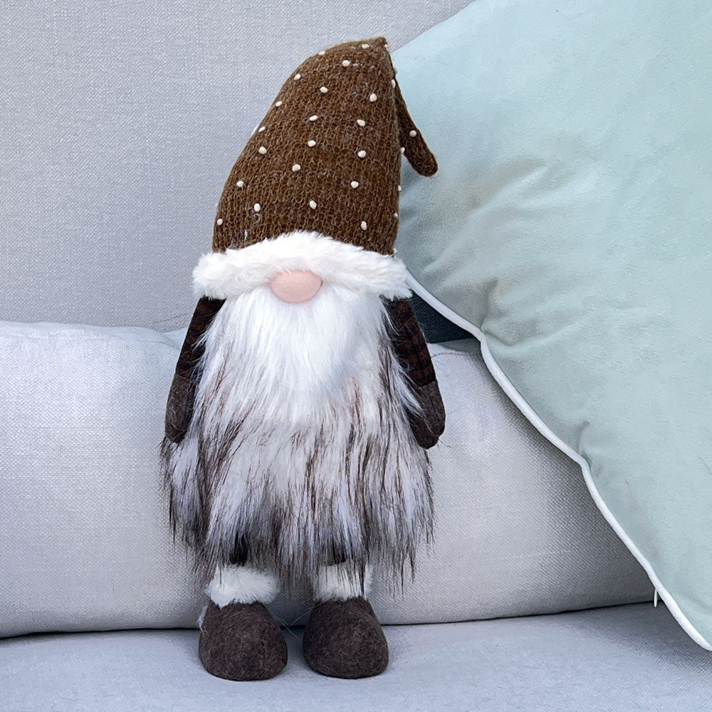 Ivar Santa Gnome Gonk - Brown Hat1 - Duck Barn Interiors