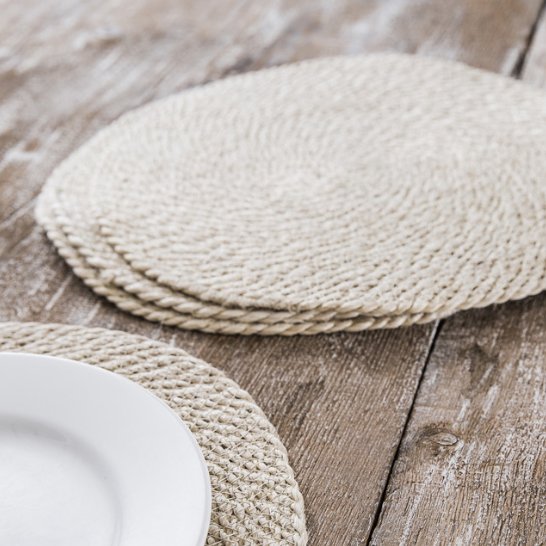 Jute Placemats (Set of 4) - Duck Barn Interiors