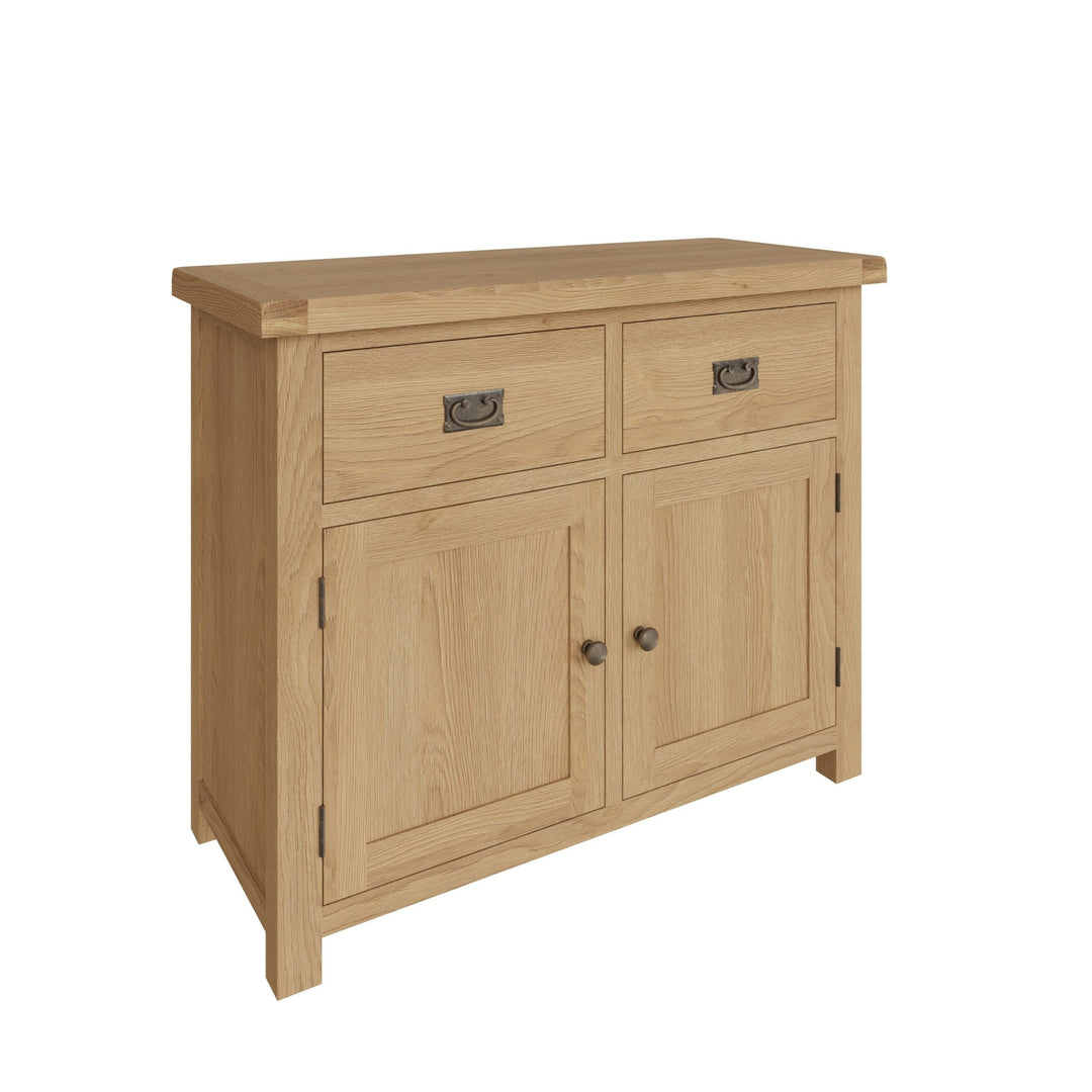 Kirdford Oak 2 Door 2 Drawer Sideboard8 - Duck Barn Interiors