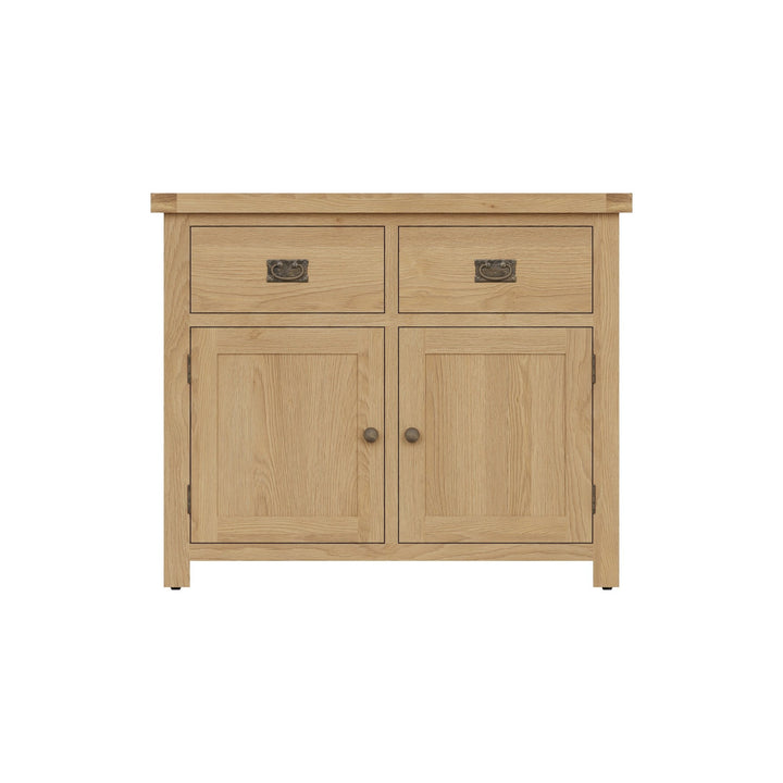 Kirdford Oak 2 Door 2 Drawer Sideboard6 - Duck Barn Interiors