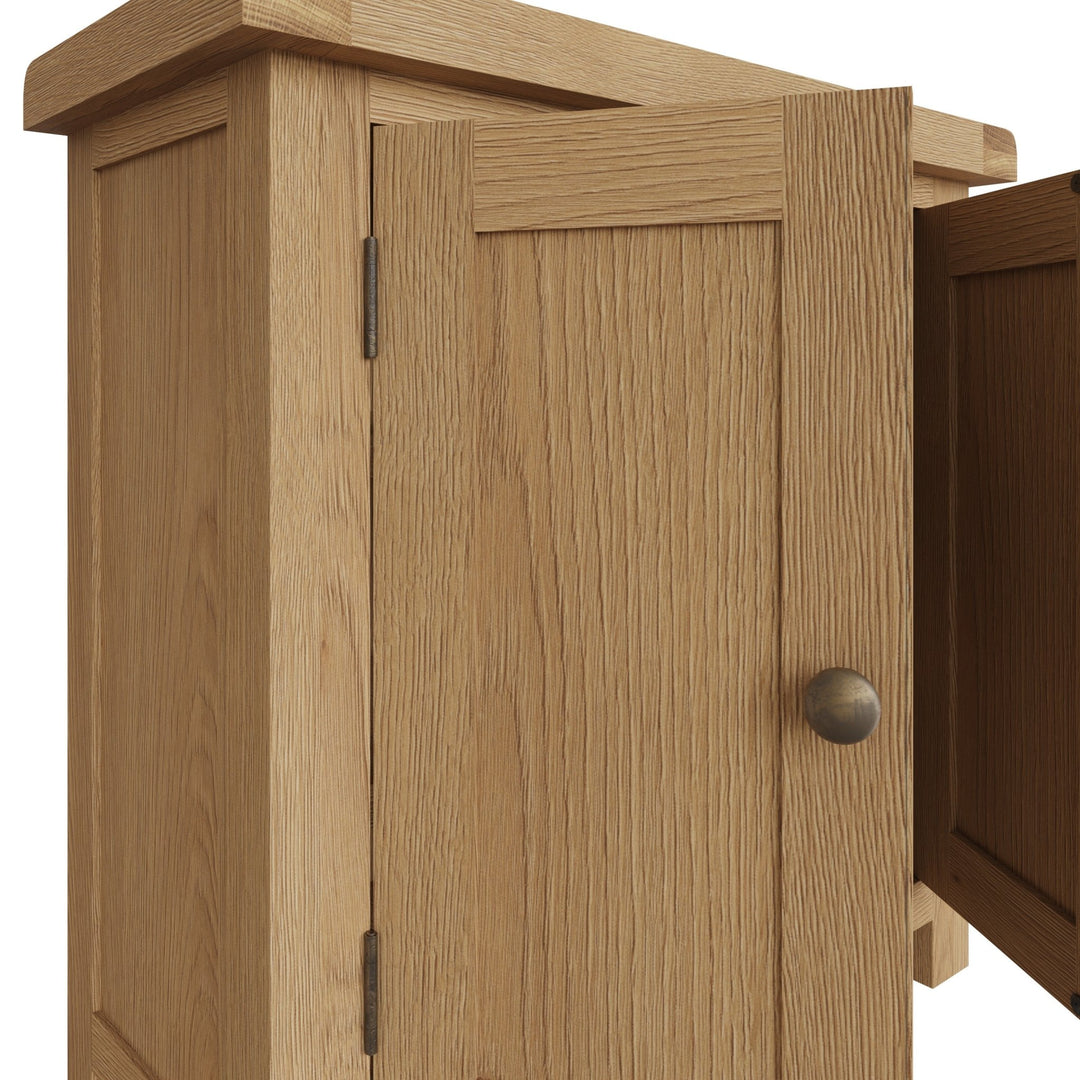 Kirdford Oak 2 Door Cupboard3 - Duck Barn Interiors