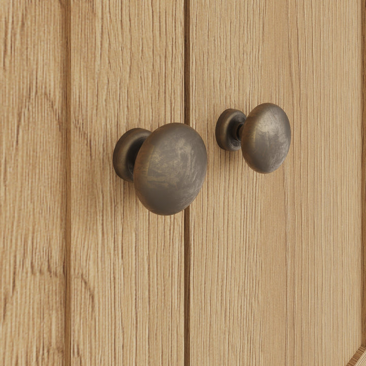 Kirdford Oak 2 Door Cupboard5 - Duck Barn Interiors