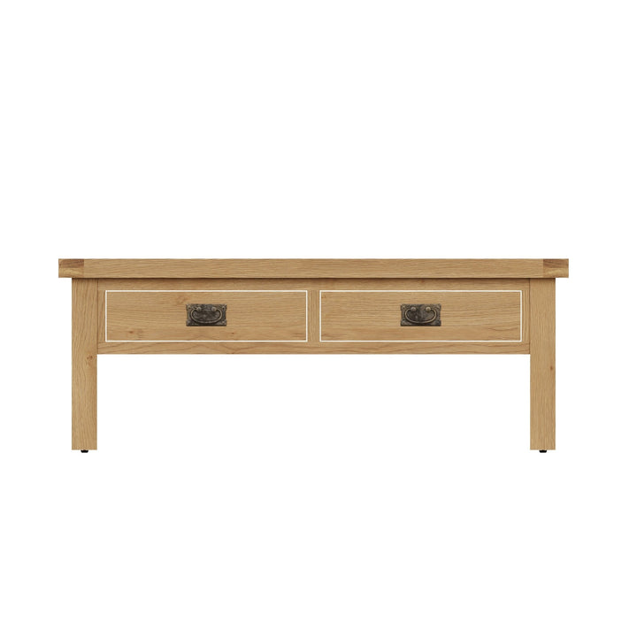 Kirdford Oak Coffee Table with 2 Drawers8 - Duck Barn Interiors