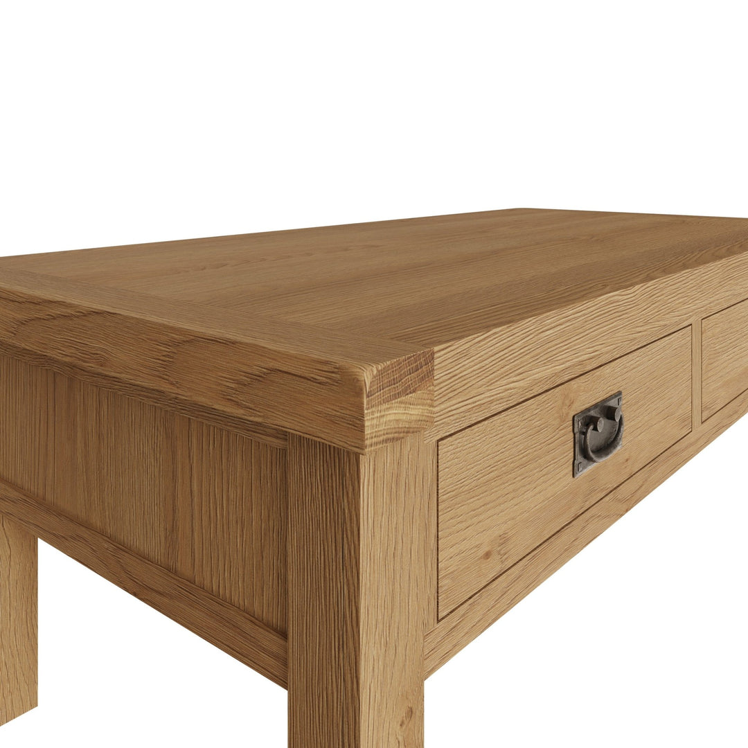 Kirdford Oak Coffee Table with 2 Drawers4 - Duck Barn Interiors