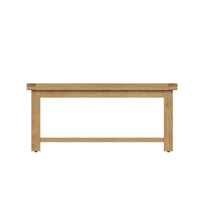 Kirdford Oak Coffee Table with Low Shelf4 - Duck Barn Interiors