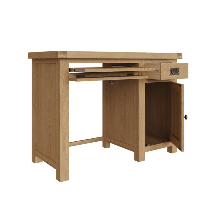 Kirdford Oak Computer Desk3 - Duck Barn Interiors