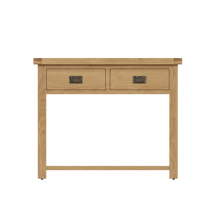 Kirdford Oak Console Table with Drawers7 - Duck Barn Interiors