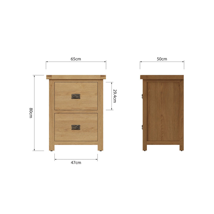 Kirdford Oak Filing Cabinet11 - Duck Barn Interiors