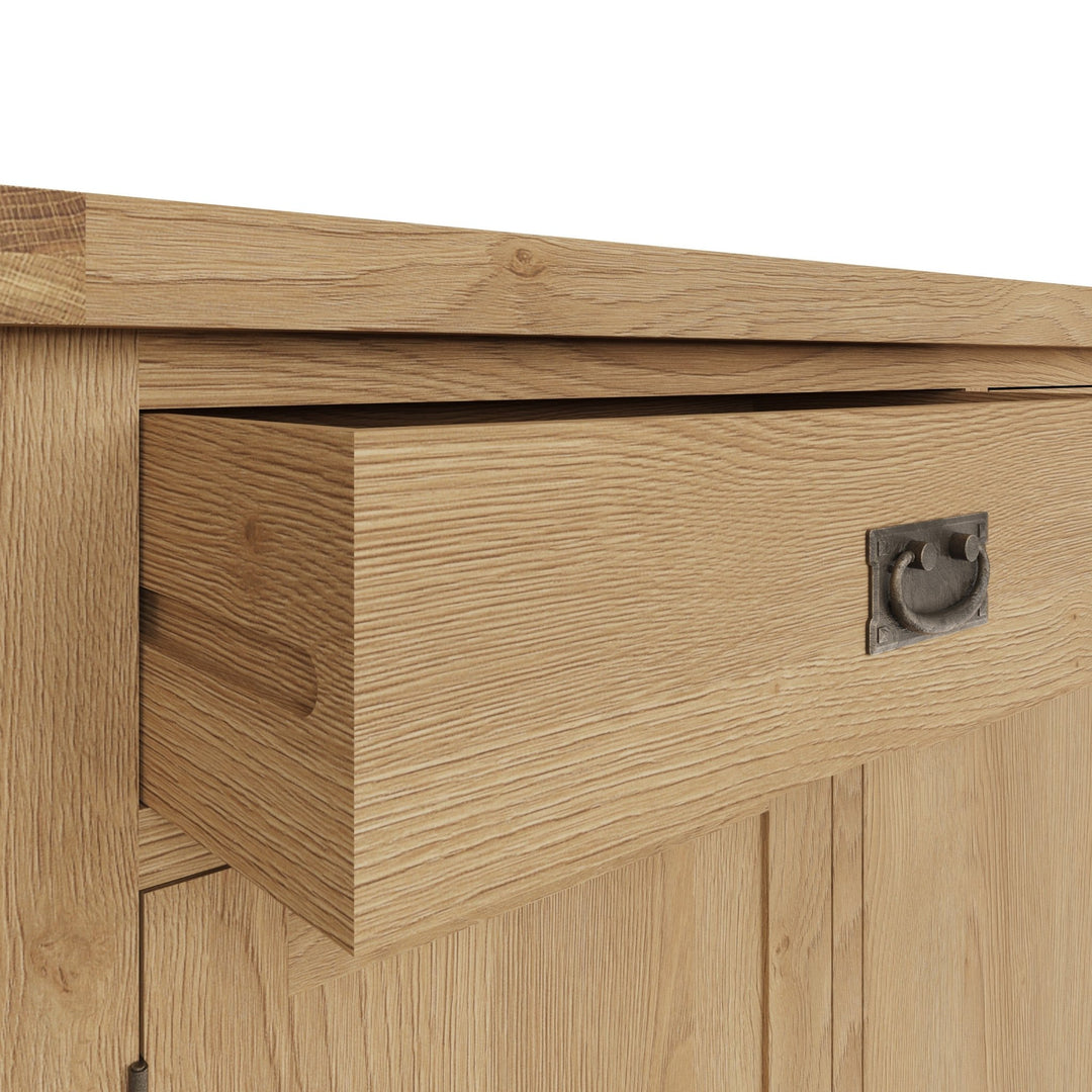 Kirdford Oak Large 4 Door Sideboard7 - Duck Barn Interiors