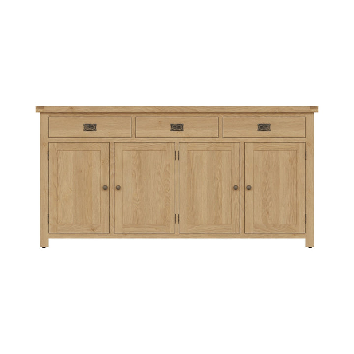 Kirdford Oak Large 4 Door Sideboard8 - Duck Barn Interiors