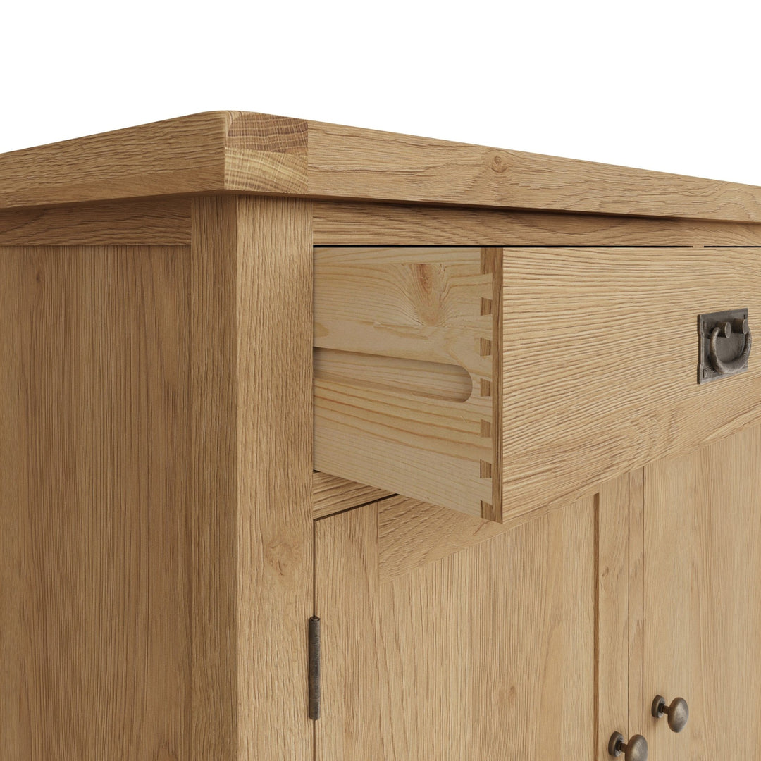 Kirdford Oak Large 4 Door Sideboard3 - Duck Barn Interiors