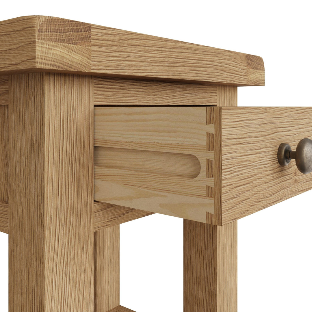 Kirdford Oak Side Table4 - Duck Barn Interiors