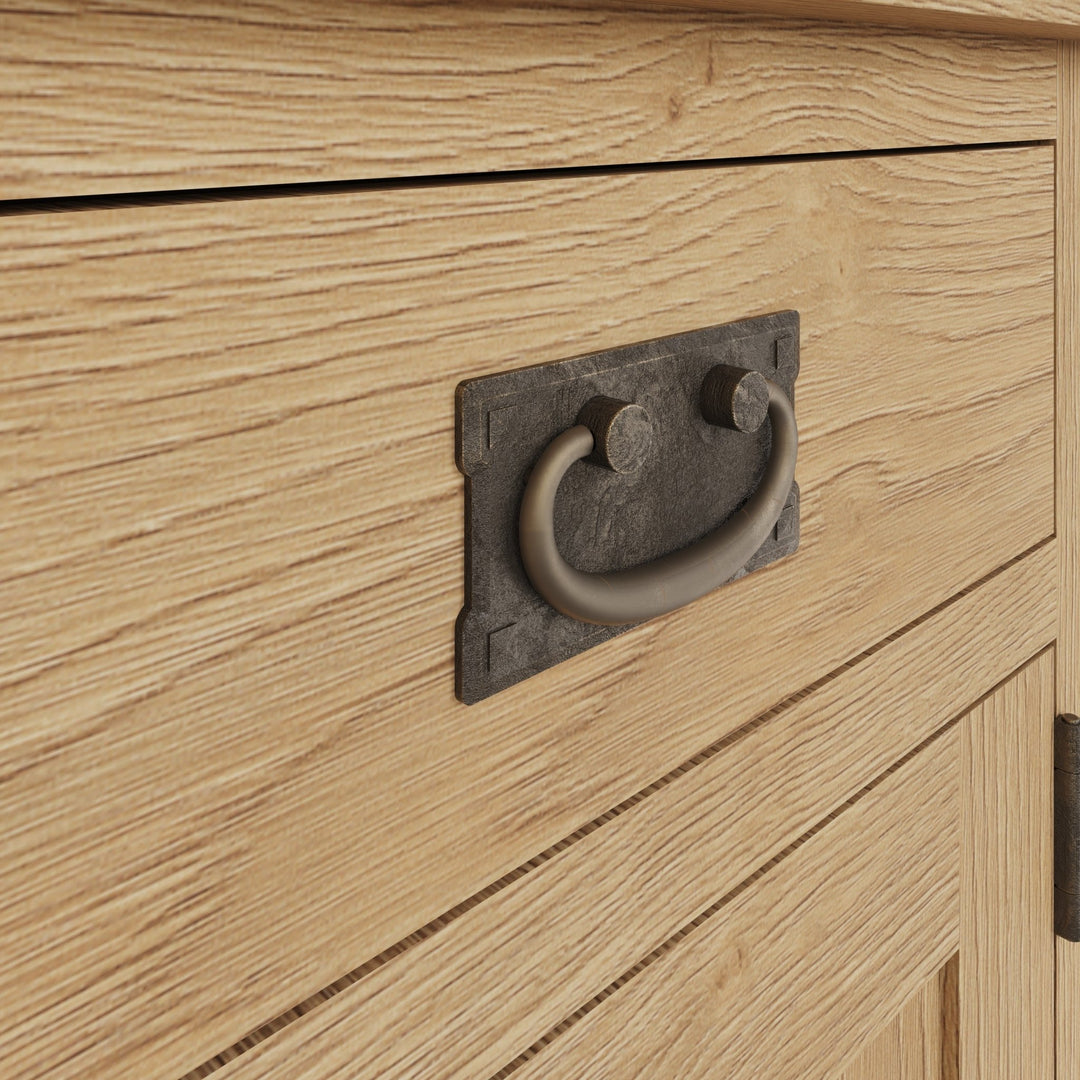 Kirdford Oak Small Cupboard5 - Duck Barn Interiors