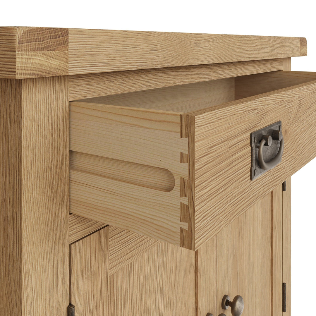 Kirdford Oak Small Sideboard3 - Duck Barn Interiors