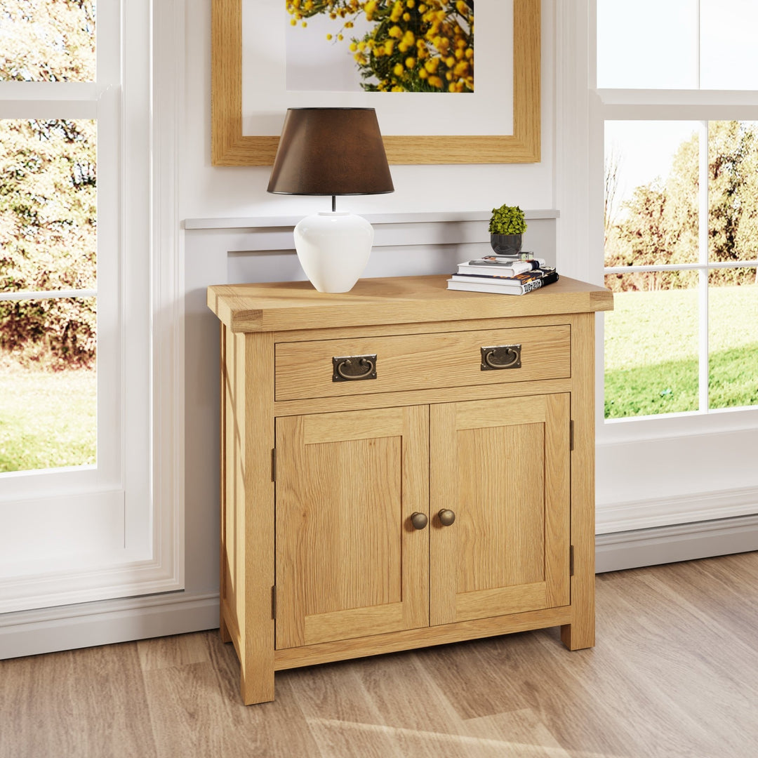 Kirdford Oak Small Sideboard1 - Duck Barn Interiors