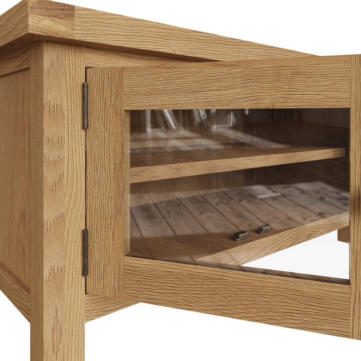 Kirdford Oak TV Unit5 - Duck Barn Interiors