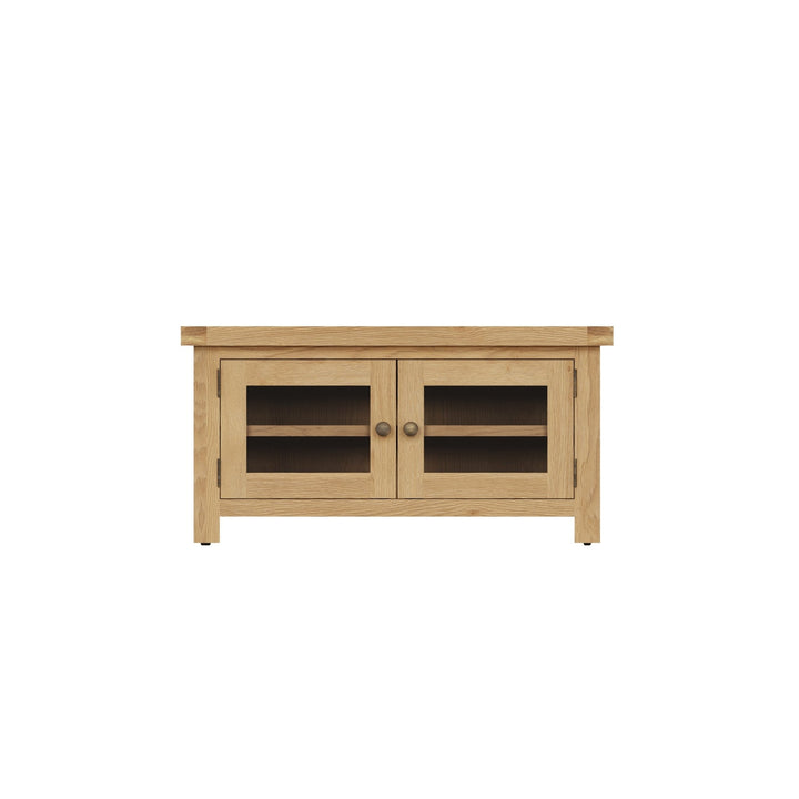 Kirdford Oak TV Unit8 - Duck Barn Interiors