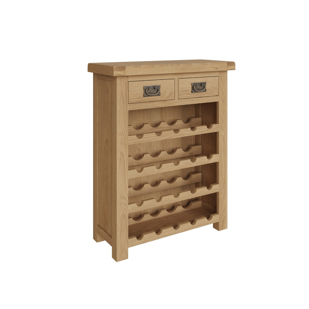 Kirdford Oak Wine Cabinet3 - Duck Barn Interiors