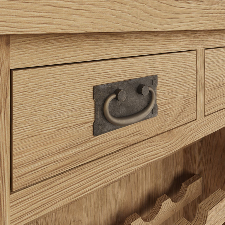 Kirdford Oak Wine Cabinet4 - Duck Barn Interiors