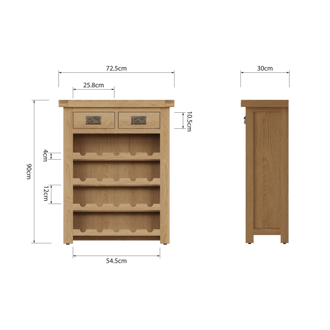 Kirdford Oak Wine Cabinet9 - Duck Barn Interiors