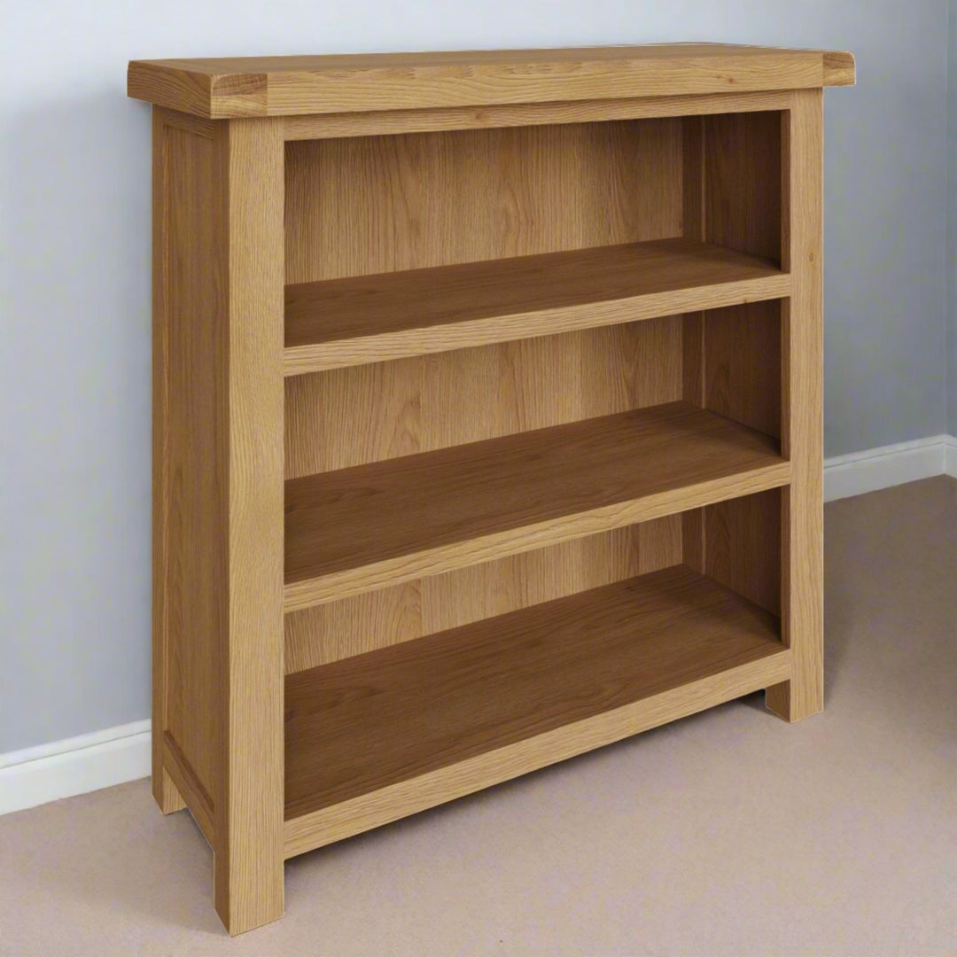 Kirdford Oak Wooden Small Bookcase2 - Duck Barn Interiors