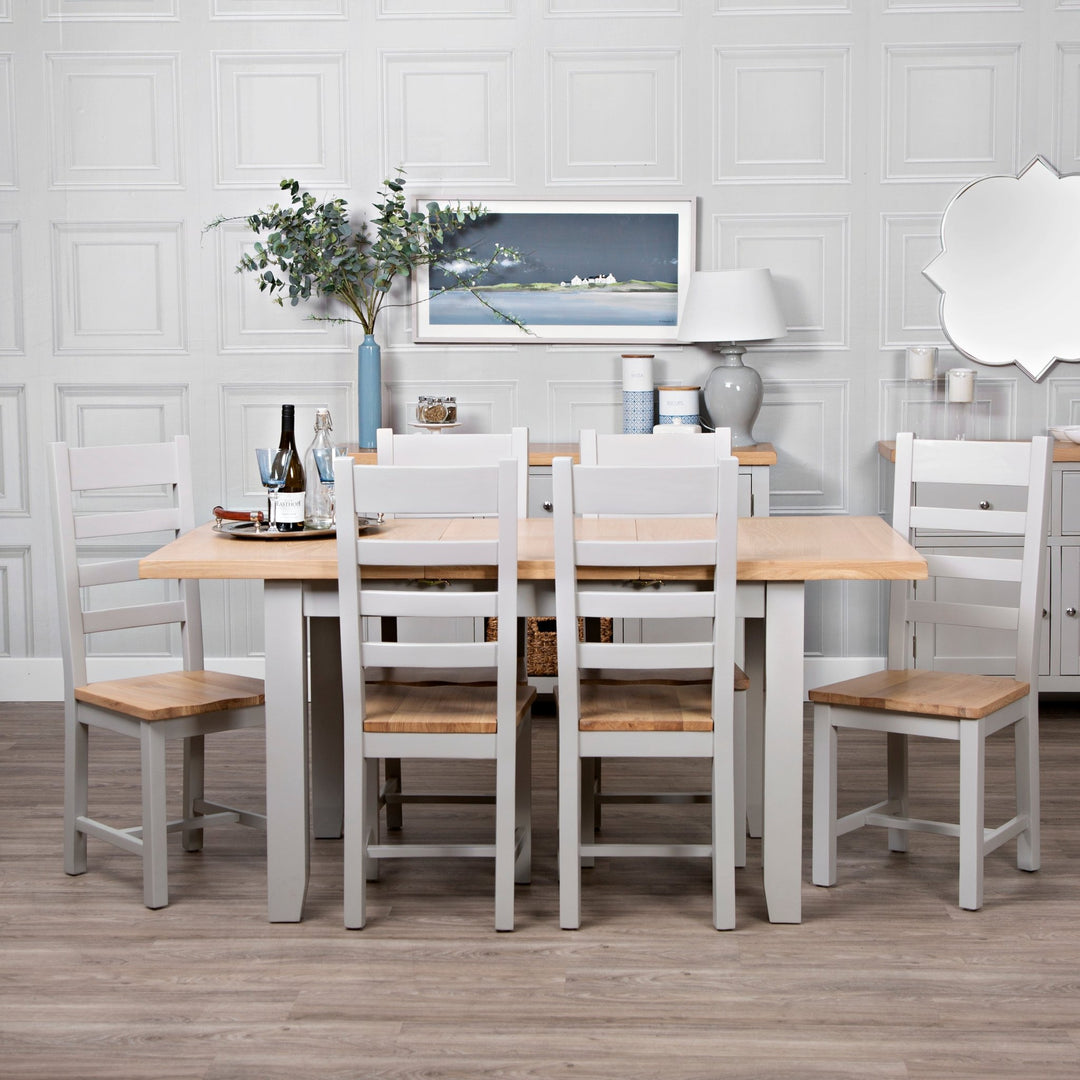 Loxhill Grey 1.2m Butterfly Extending Dining Table4 - Duck Barn Interiors