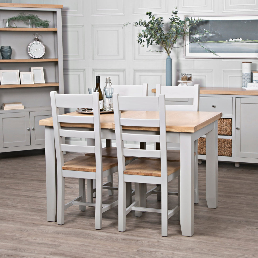 Loxhill Grey 1.2m Butterfly Extending Dining Table - Duck Barn Interiors