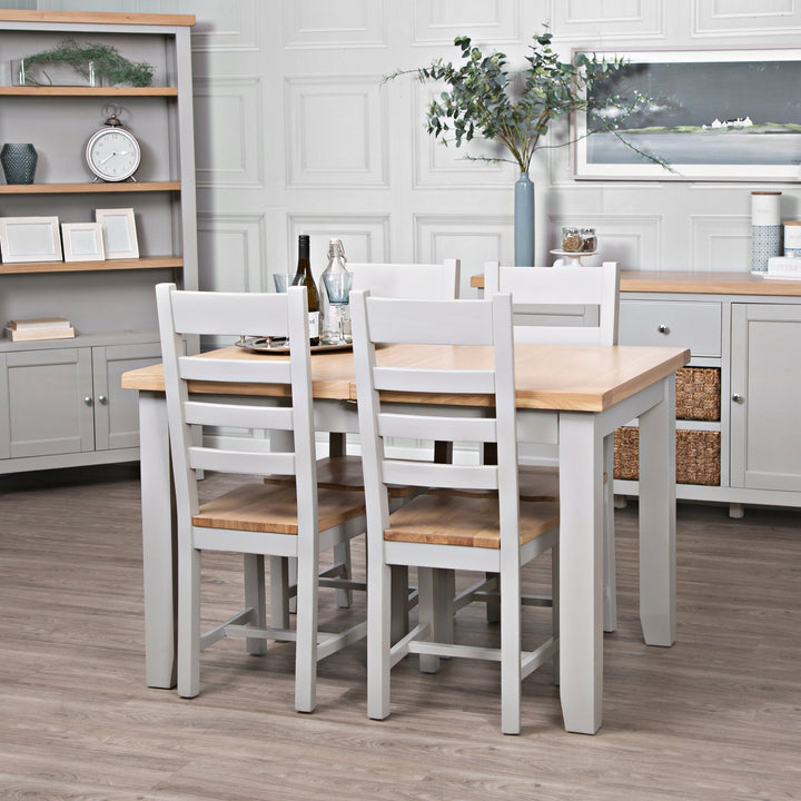 Loxhill Grey 1.2m Butterfly Extending Dining Table1 - Duck Barn Interiors