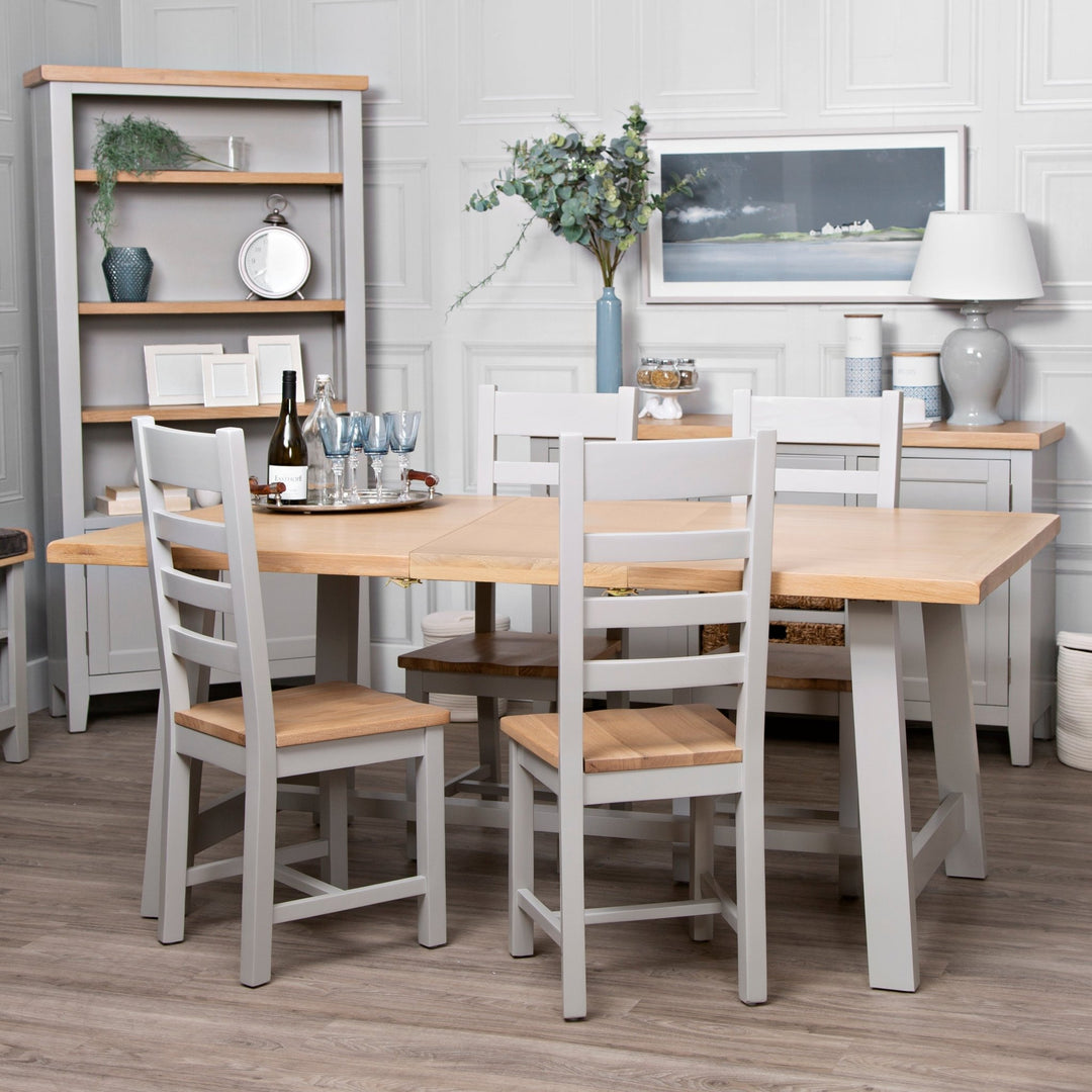 Loxhill Grey 1.8m Butterfly Extending Dining Table - Duck Barn Interiors