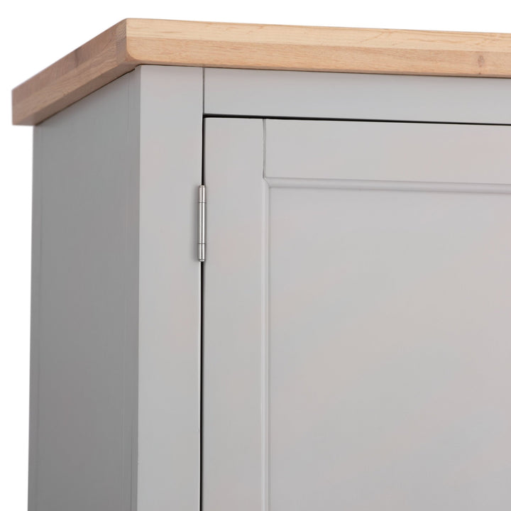 Loxhill Grey 2 Door Wardrobe7 - Duck Barn Interiors