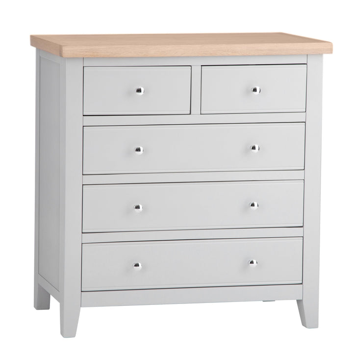 Loxhill Grey 2 Over 3 Chest of Drawers3 - Duck Barn Interiors