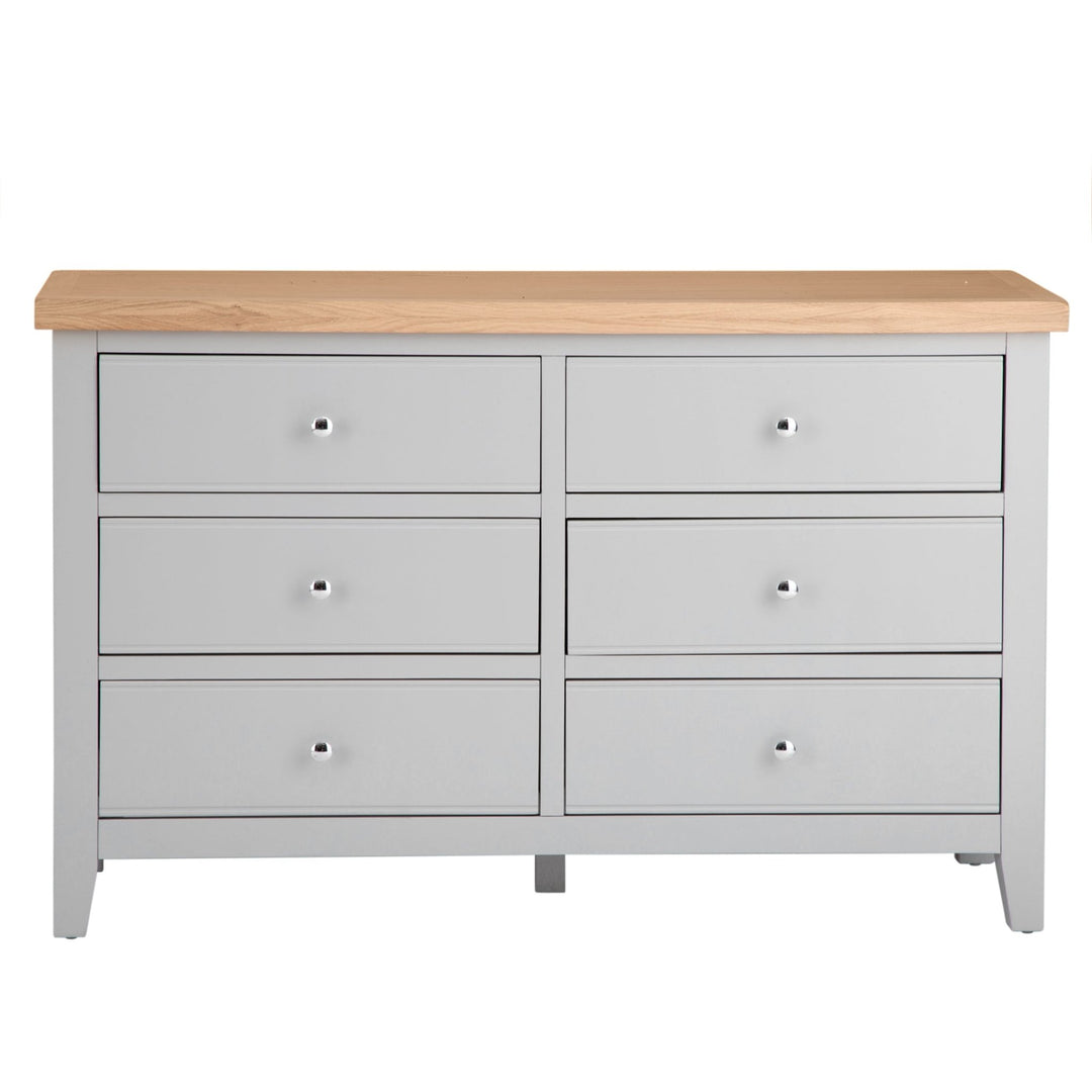 Loxhill Grey 6 Drawer Chest4 - Duck Barn Interiors