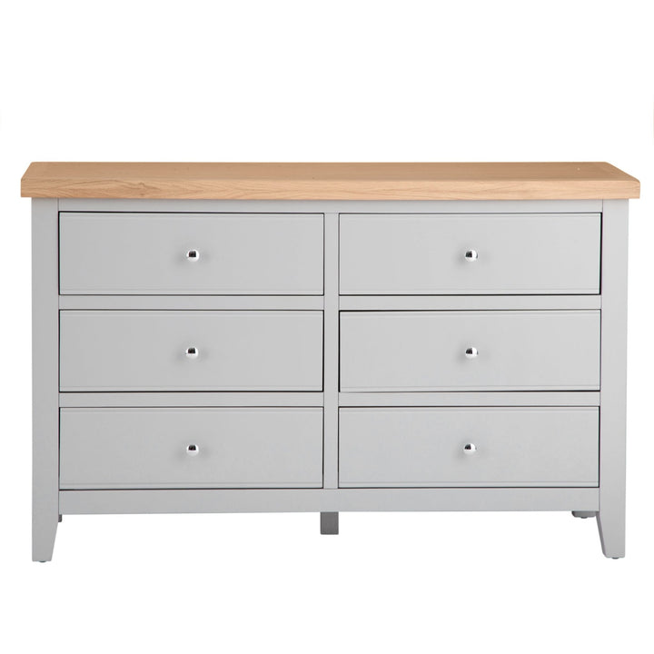 Loxhill Grey 6 Drawer Chest4 - Duck Barn Interiors