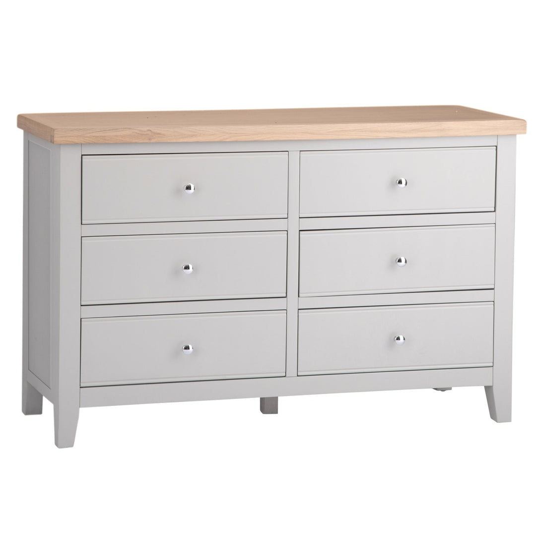 Loxhill Grey 6 Drawer Chest3 - Duck Barn Interiors