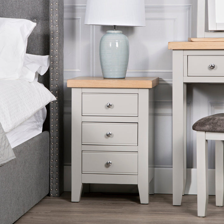 Loxhill Grey Large Bedside Cabinet1 - Duck Barn Interiors