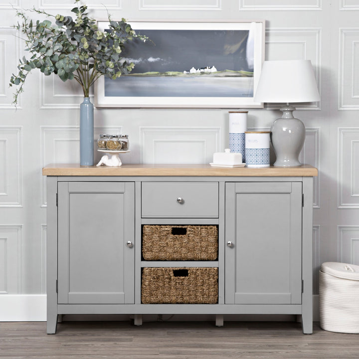 Loxhill Grey Large Sideboard1 - Duck Barn Interiors