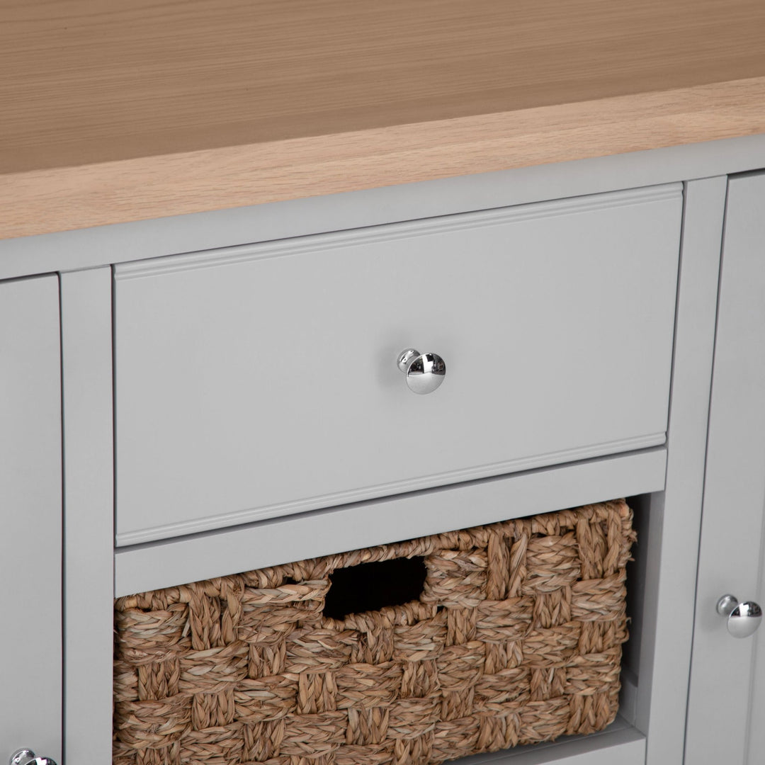 Loxhill Grey Large Sideboard5 - Duck Barn Interiors