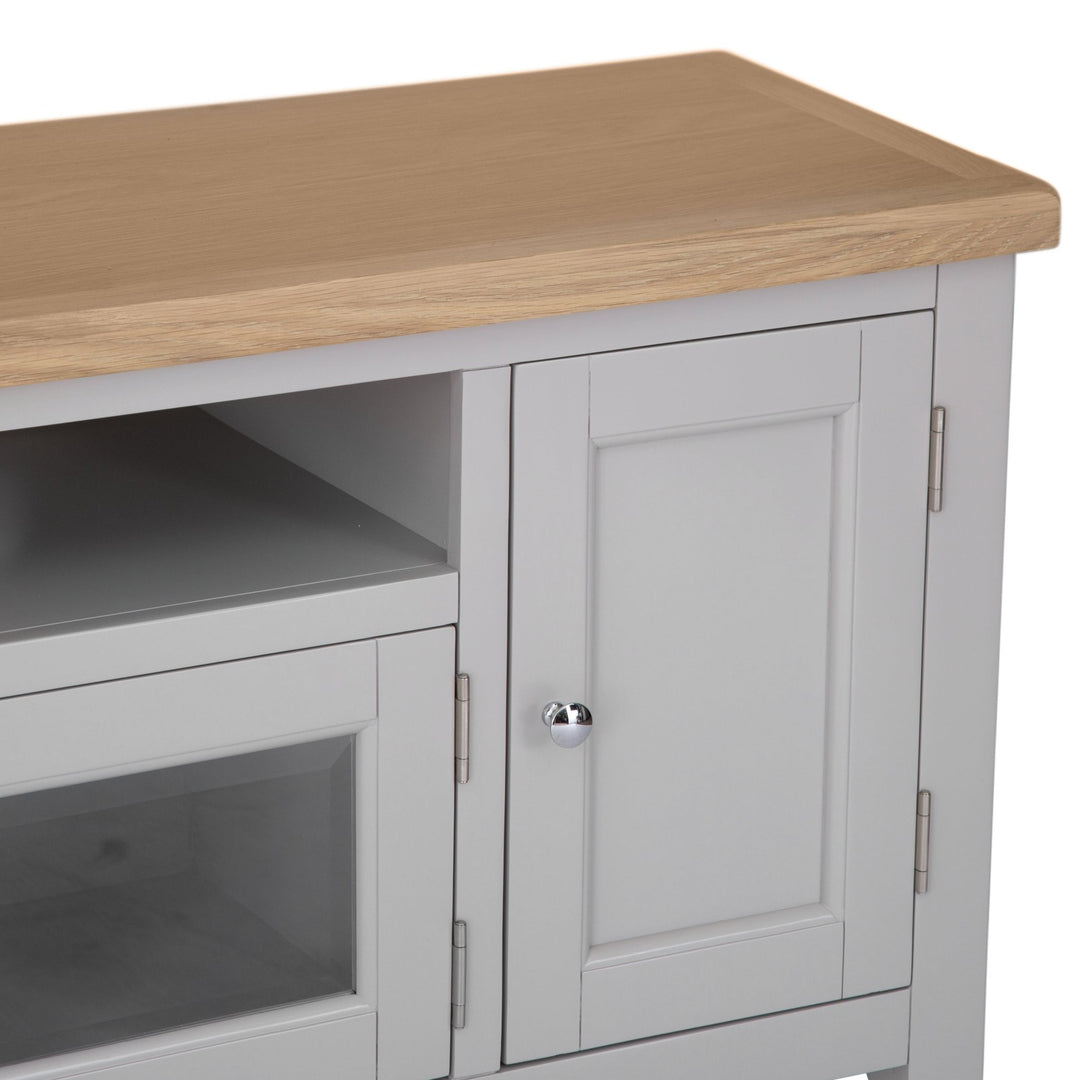 Loxhill Grey Large TV Stand4 - Duck Barn Interiors