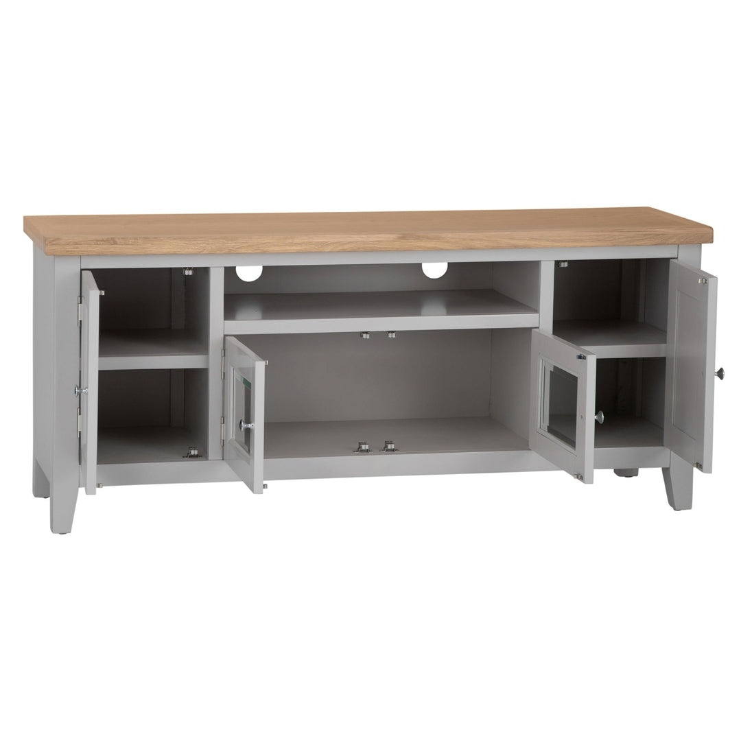 Loxhill Grey Large TV Stand9 - Duck Barn Interiors