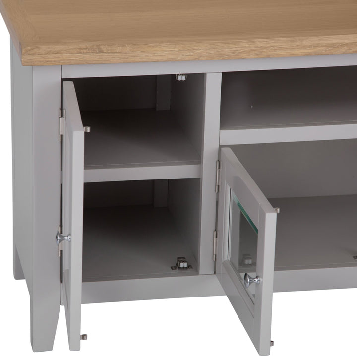 Loxhill Grey Large TV Stand8 - Duck Barn Interiors