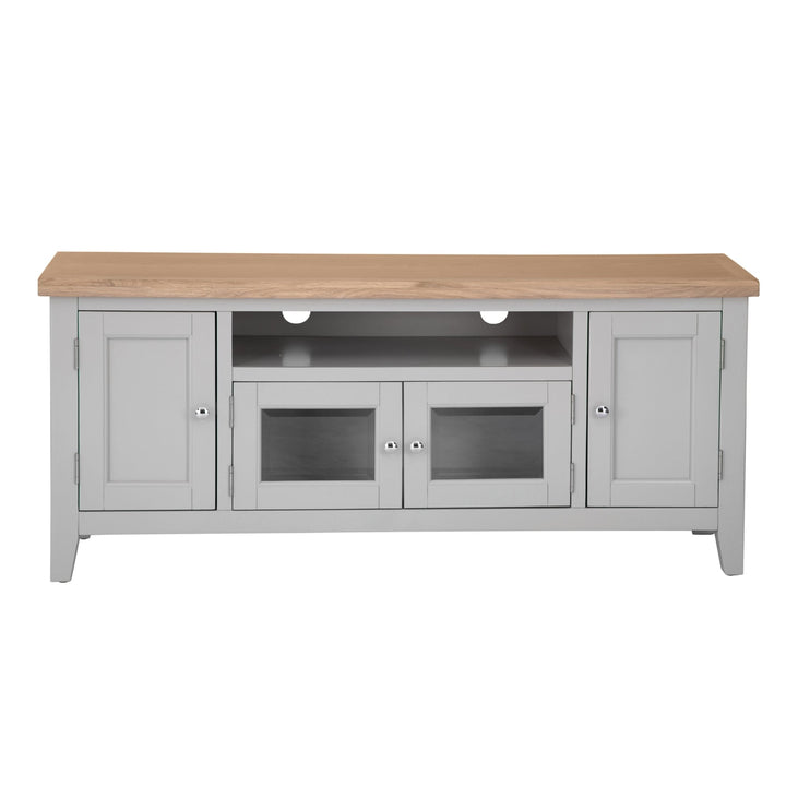 Loxhill Grey Large TV Stand2 - Duck Barn Interiors