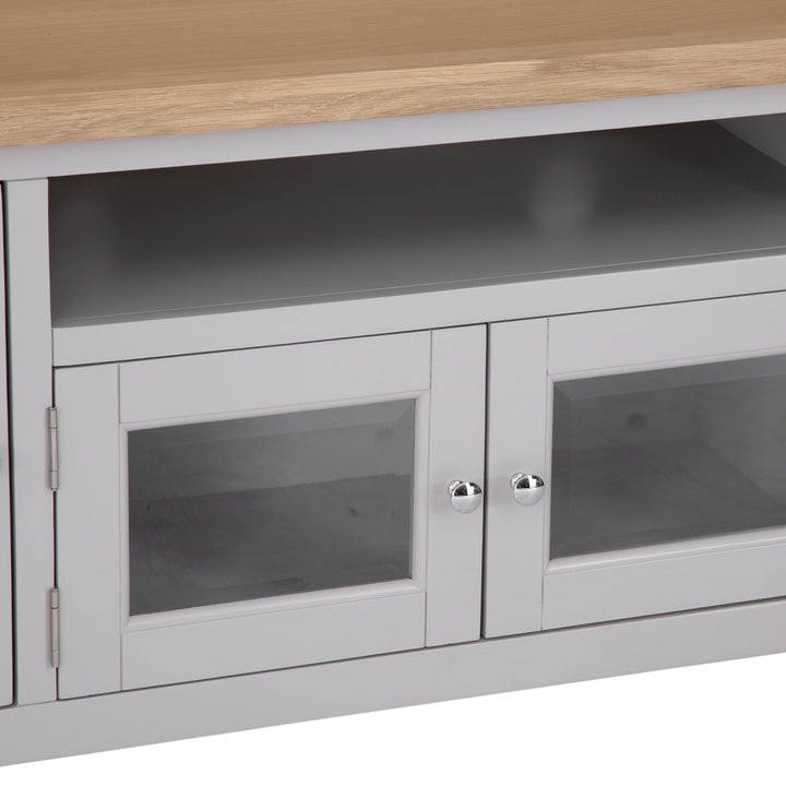 Loxhill Grey Large TV Stand5 - Duck Barn Interiors