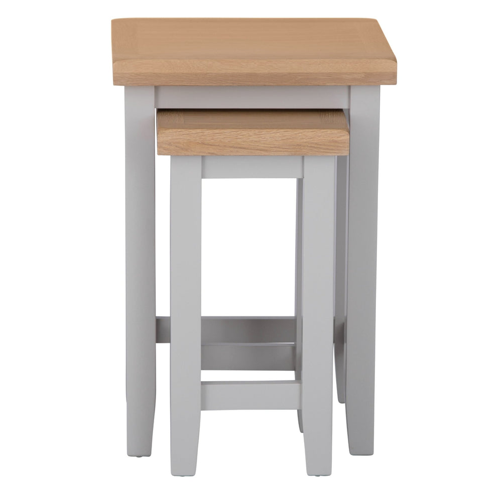 Loxhill Grey Nest of 2 Tables - Duck Barn Interiors