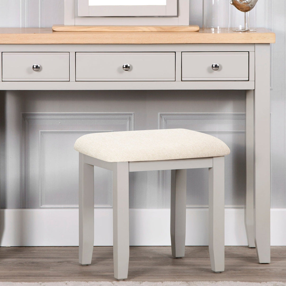 Loxhill Grey Stool - Duck Barn Interiors